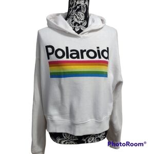 Polaroid cropped hoodie